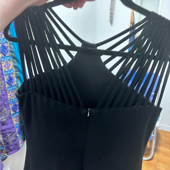 Joseph Ribkoff Black Strappy-Back Evening Dress - Picture 6 of 12